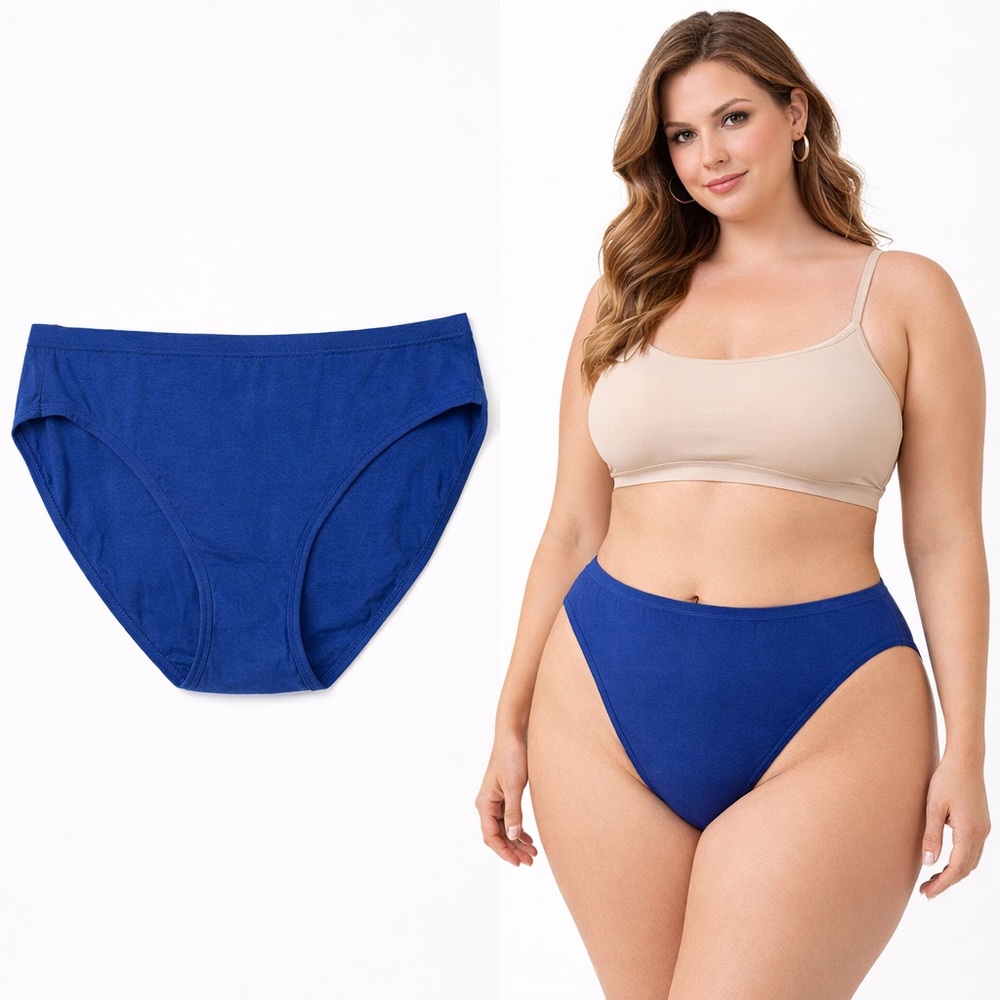 Fruit of the Loom 12 Pieces‎ Multipack Navy/White/Pink Cotton Briefs Tag Free 7